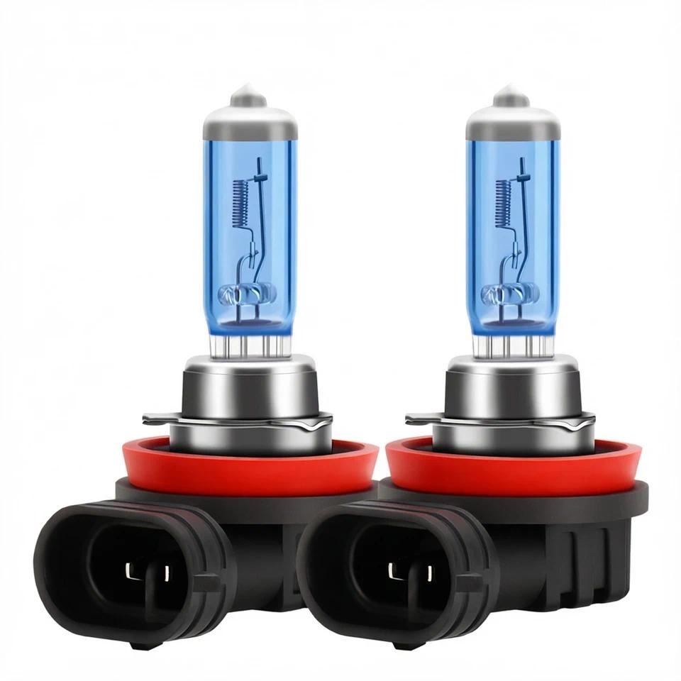 2 Buah Lampu Depan Xenon Putih Super Halogen H8 H9 H11 100W 6000K LED Headlamp Pemasangan 1:1 Lampu 