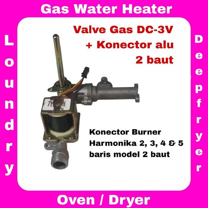 Valve Gas Inlet Kaki Gas Inlet Deep fryer oven steamer gas water heater DC3V Selenoid