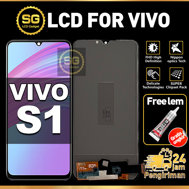 SG LCD VIVO S1 Fullset HP Touchscreen VIVO S1 Free Lem Glass Touch Screen Digitizer COD