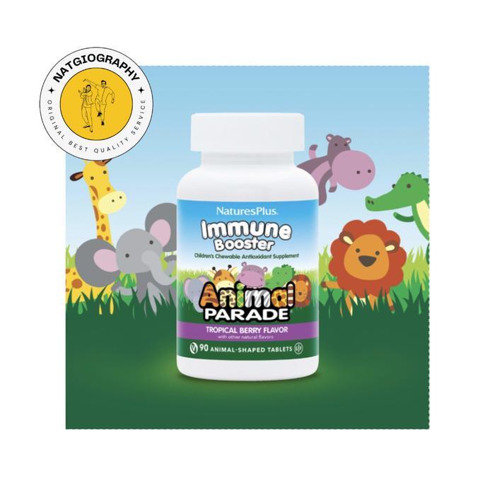 Natures Plus, Animal Parade Kids Immune Booster, Tropical Berry Flavor