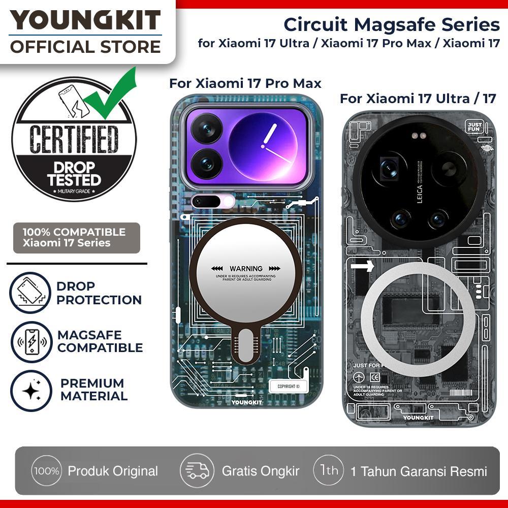 Youngkit Case Compatible For Xiaomi 17 Ultra / Xiaomi 17 Pro Max / Xiaomi 17 Pro - Circuit Magsafe C