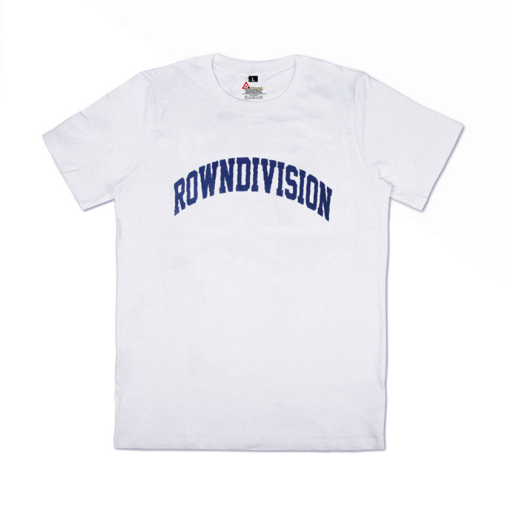 T-Shirt Pria Kaos Rown Division Putih - Rown Division Kaos Flampy White - Rowndvsn Kaos Pria Distro