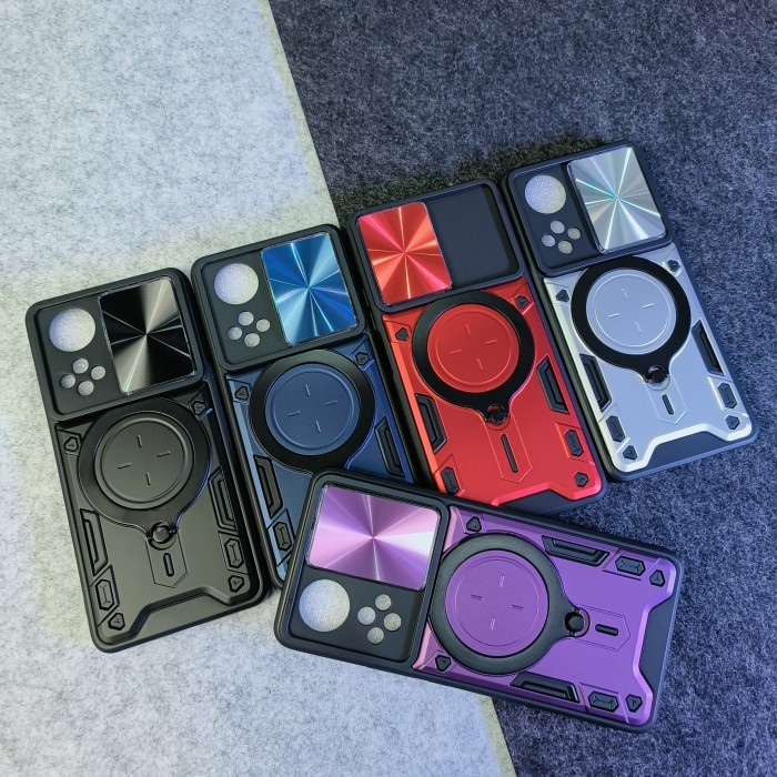 Huawei Nova 9 - EvoX Army Flash Flip Lens Armor Case Shockproof