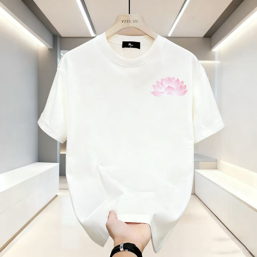Fakelab Lotus White / Tshirt Flower / Kaos Putih Teratai