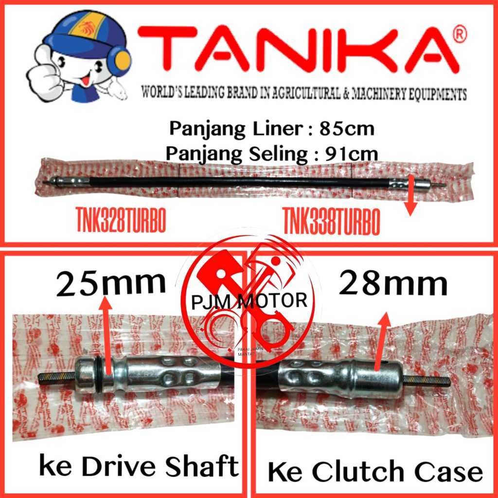 TNK 328 TURBO FLEXIBLE LINER ASSY rumah sarung flexibel seling mesin potong rumput MEREK TANIKA ORIG