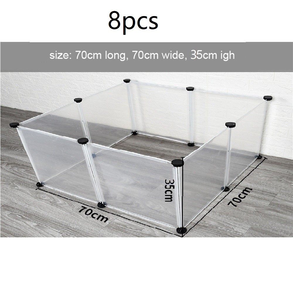 Playpen DIY Small Pet Freely Combined Foldable Dog Cage Yard Fence for Dog Cat Kitten Rabbit Guinea 