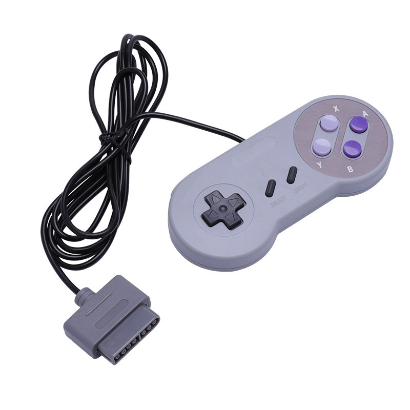 Portable Plug and Play Gamepad PC Mac Windows Nintendo Game Joystick Purple game controller