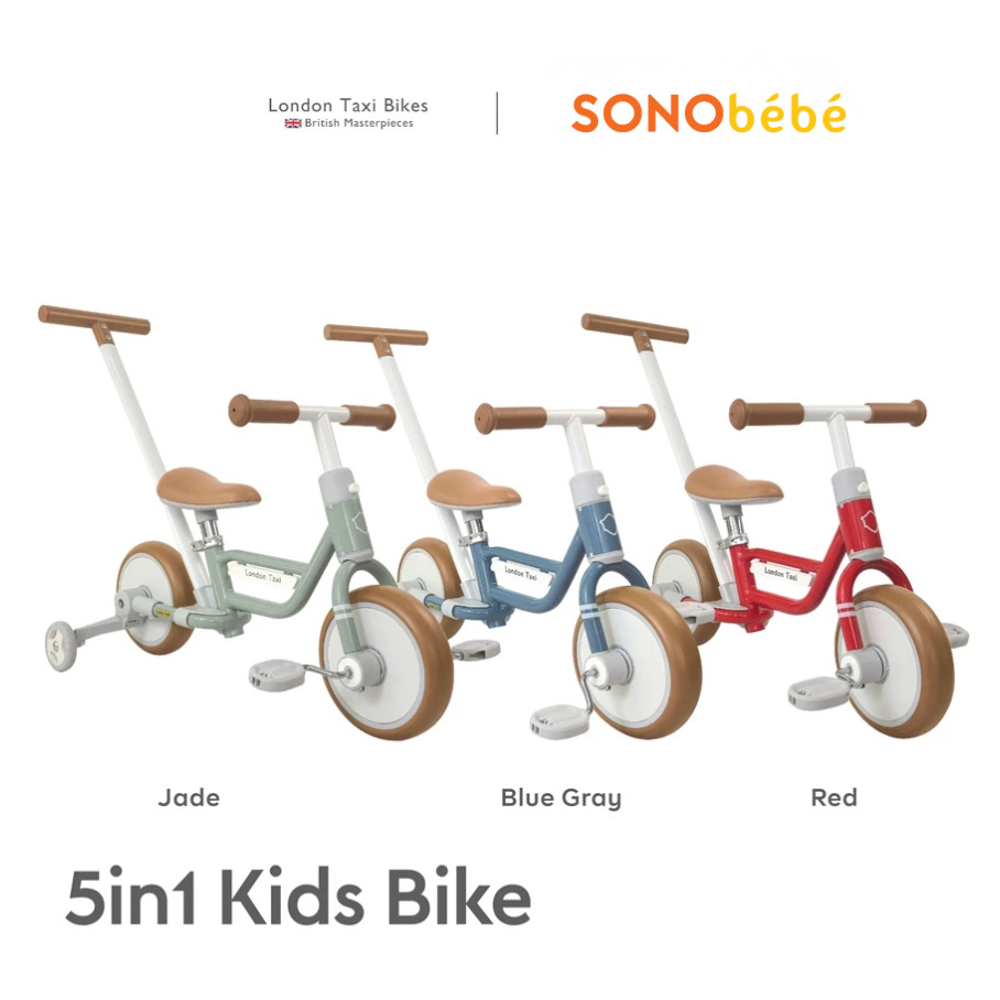 London Taxi 5in1 Kids Bicycle - Sepeda Anak Roda Tiga/Sepeda Dorong Anak/Balance Bike