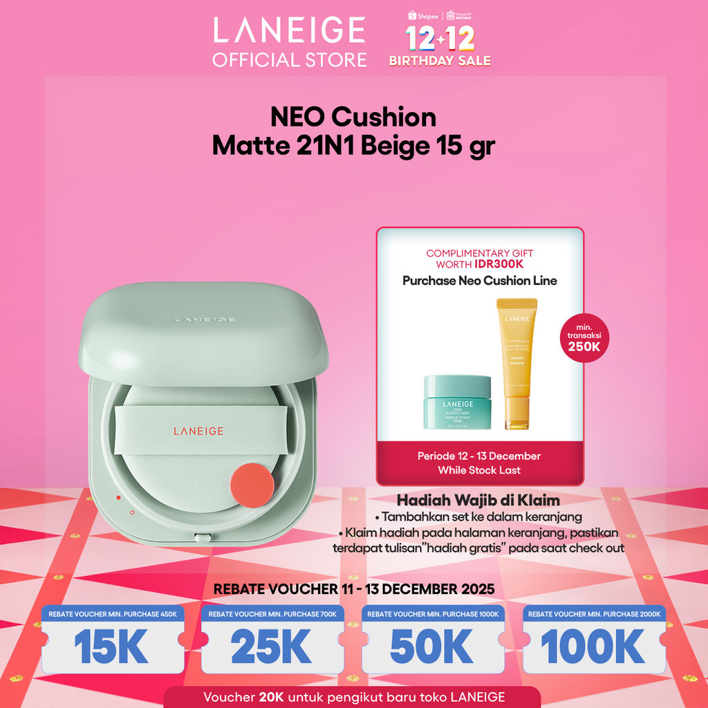 LANEIGE NEO Cushion Matte 21N1 Beige 15gr