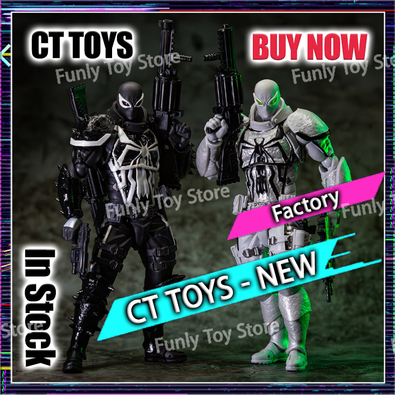 In Stock Ct Toys Agent Venom Figure Amazing Yamagui Spiderman Agent Anti Venom Anime Action Figure C