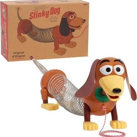 Retro Slinky Dog, The Original Walking Spring Toy, Vintage Spring Toys, Stretches