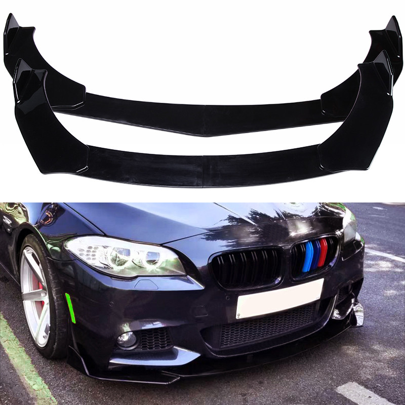 Universal Car Front Bumper Lip Spoiler Protector Bumper Splitter Skirt Body Kit for Tesla Model 3 Bm