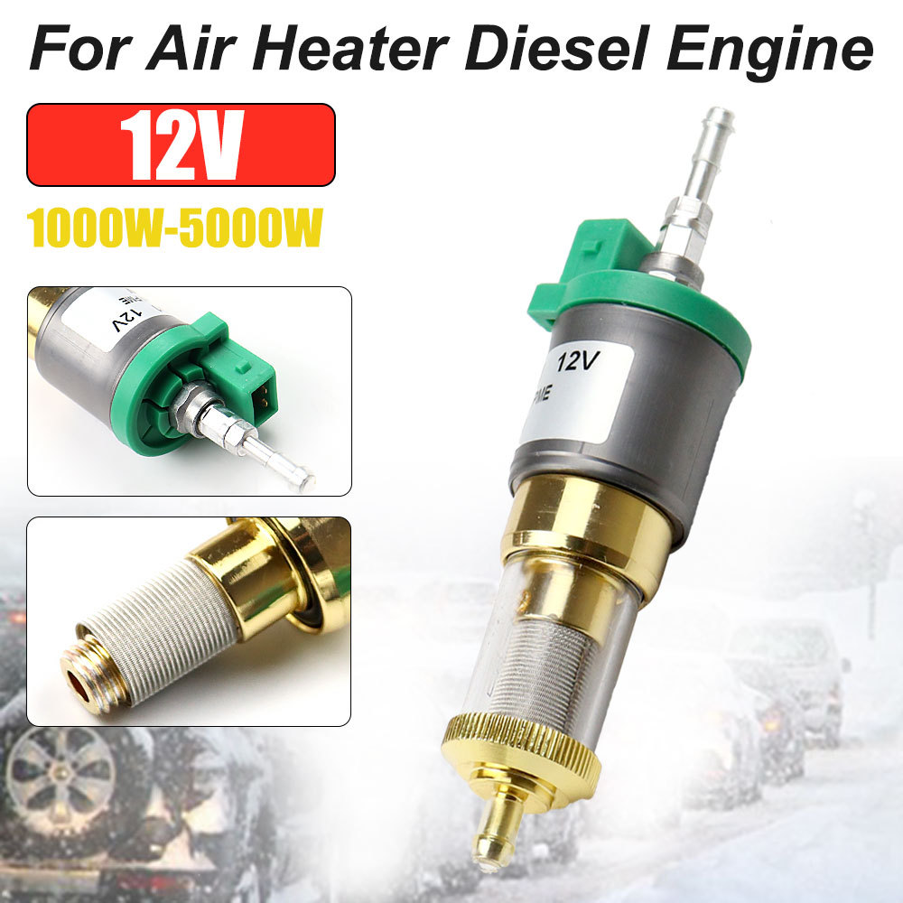 12V Parking Heater Fuel Pump, Car Heater with Oil Filter, Suitable For Air Parking Heater Accessorie