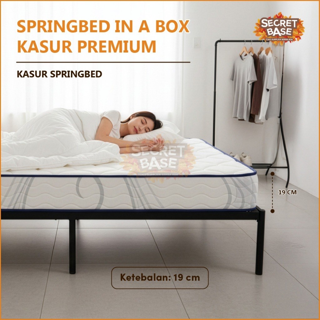 SPRINGBED IN A BOX KASUR PREMIUM Kasur SpringBed / Vacum / 90x200, 100x200, 120x200, 140x200,