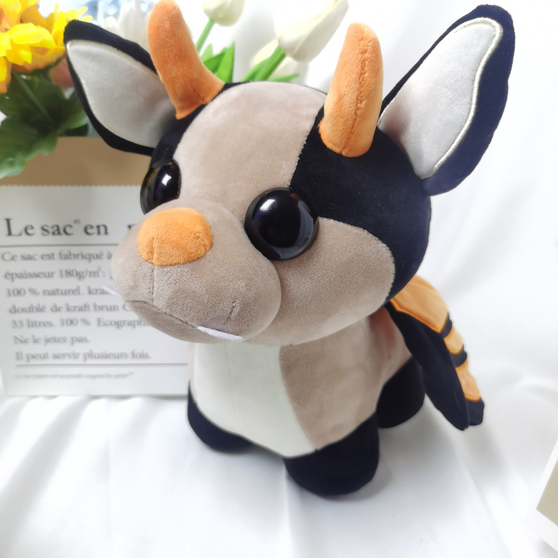 25cm Anime Adopted Me Pet Bat Dragon Plush Toy Adopt Me Shadow Dragon Dog Stuffed Animal Doll Soft P