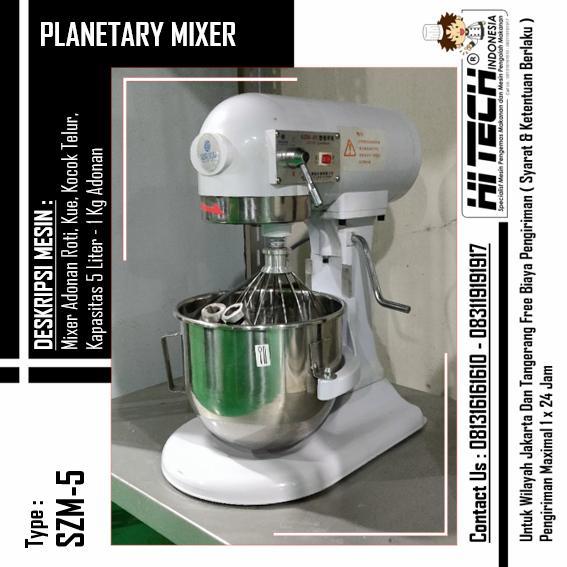 Planetary Mixer 5 Liter SZM-5 Dough Mixer 5L Mixer Roti 5 L B-5