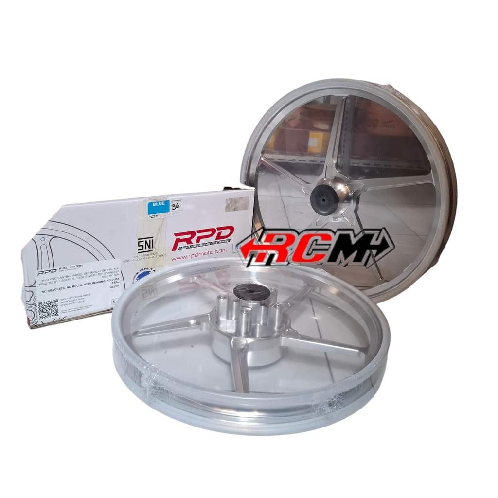 1 SET VELK VELEG VELG PELEK DEPAN BELAKANG 17X160/160 CNC CASTING WHEEL SET IMOLA FOR Y15 Y 15 MXKIN