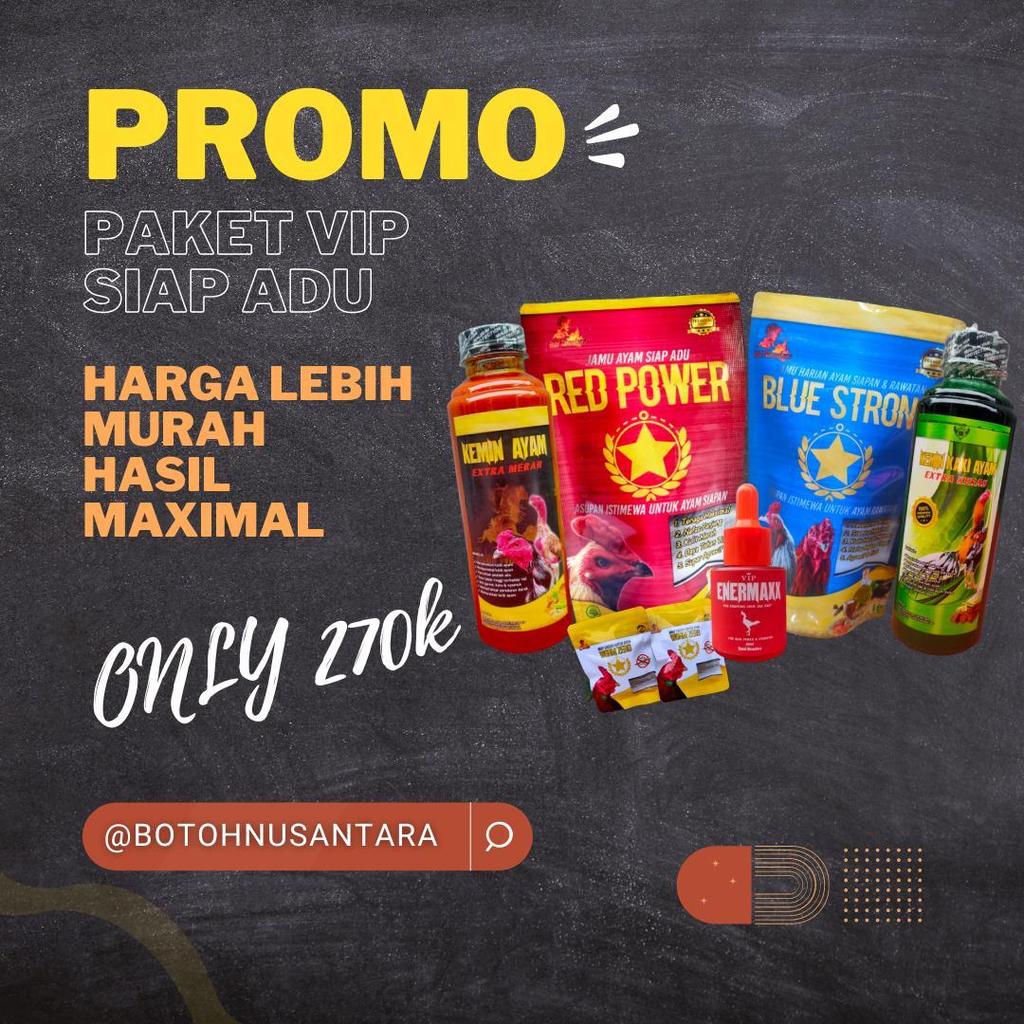 PAKET VIP AYAM SIAP ADU Jamu Ayam Aduan Doping Obat Cacing Ekstra Fooding Vitamin Kemin Performa Mak