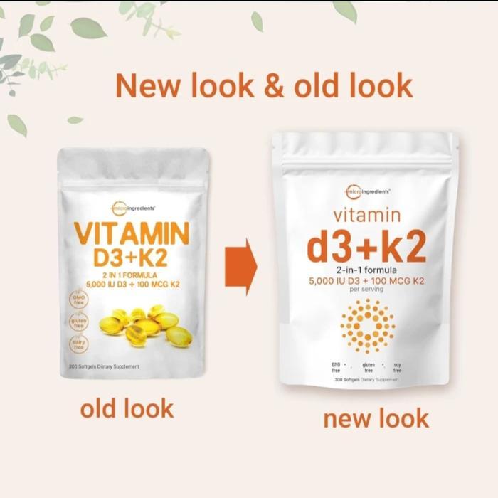 PROMOVITAMIN D3+K2 MICROINGREDIENTS 5000 IU 300 SOFTGEL