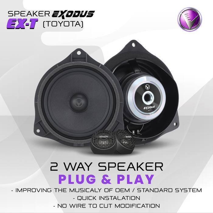 VENOM EXPRESS EXODUS - SPLIT 2 WAY & COAXIAL FOR TOYOTA Car - SPEAKER SPLIT 2 WAY (EX-T) - SPEAKER S