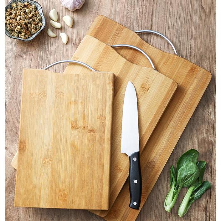 Ready ZAKKA Talenan Bambu Premium Talenan premium bulat potong buah sayur daging extra tebal talenan