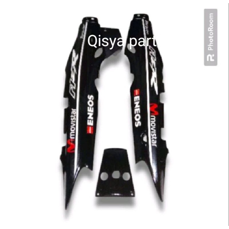COVER BODY BELAKANG FIZ R WARNA HITAM STRIPING MOVISTAR
