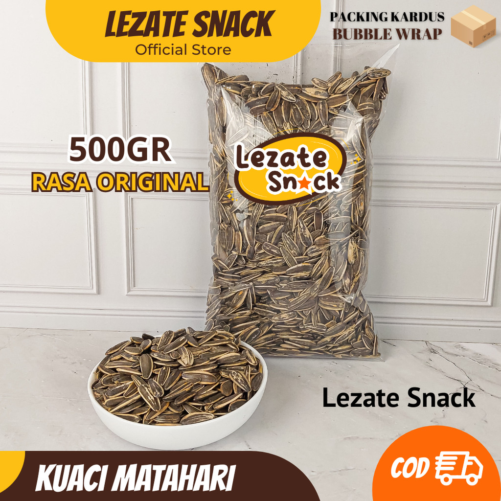 Kuaci Bunga Matahari Kiloan 500gr Murah Kuaci Bunga Matahari Original Kiloan Gurih Original LEZATE S