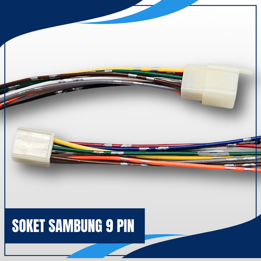 Soket Sambungan Kabel 9 Pin - Soket Konektor Kabel 9 Pin