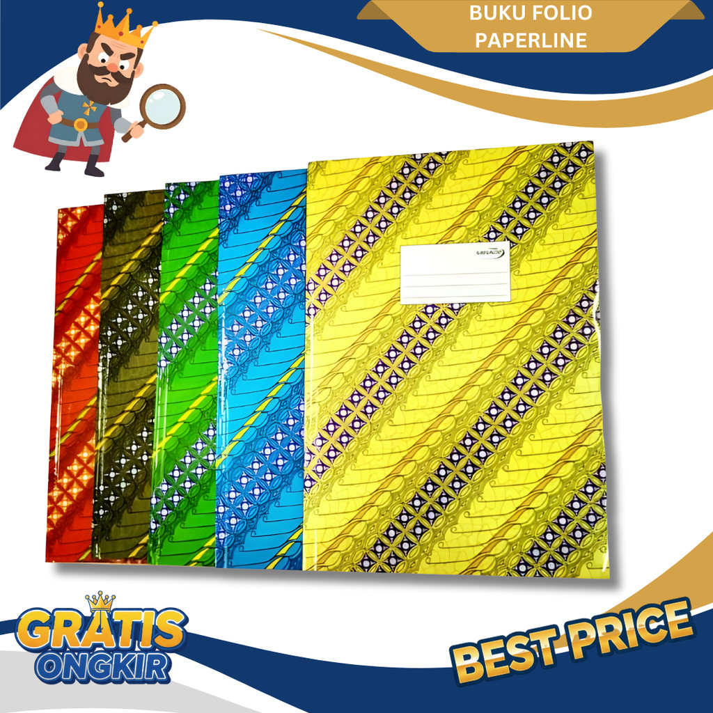 Paperline Buku Folio 200 Lembar Hard Cover Sampul Tebal - Satun
