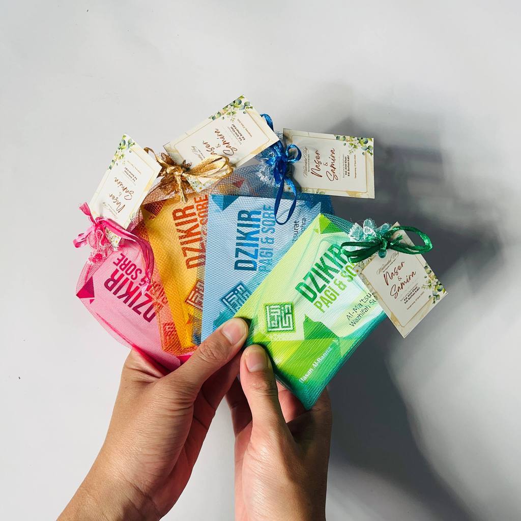 SOUVENIR UCAPAN + TILE + Almatsurat Dzikir Pagi Sore Hasan Al Banna Untuk Acara Penting Milenial