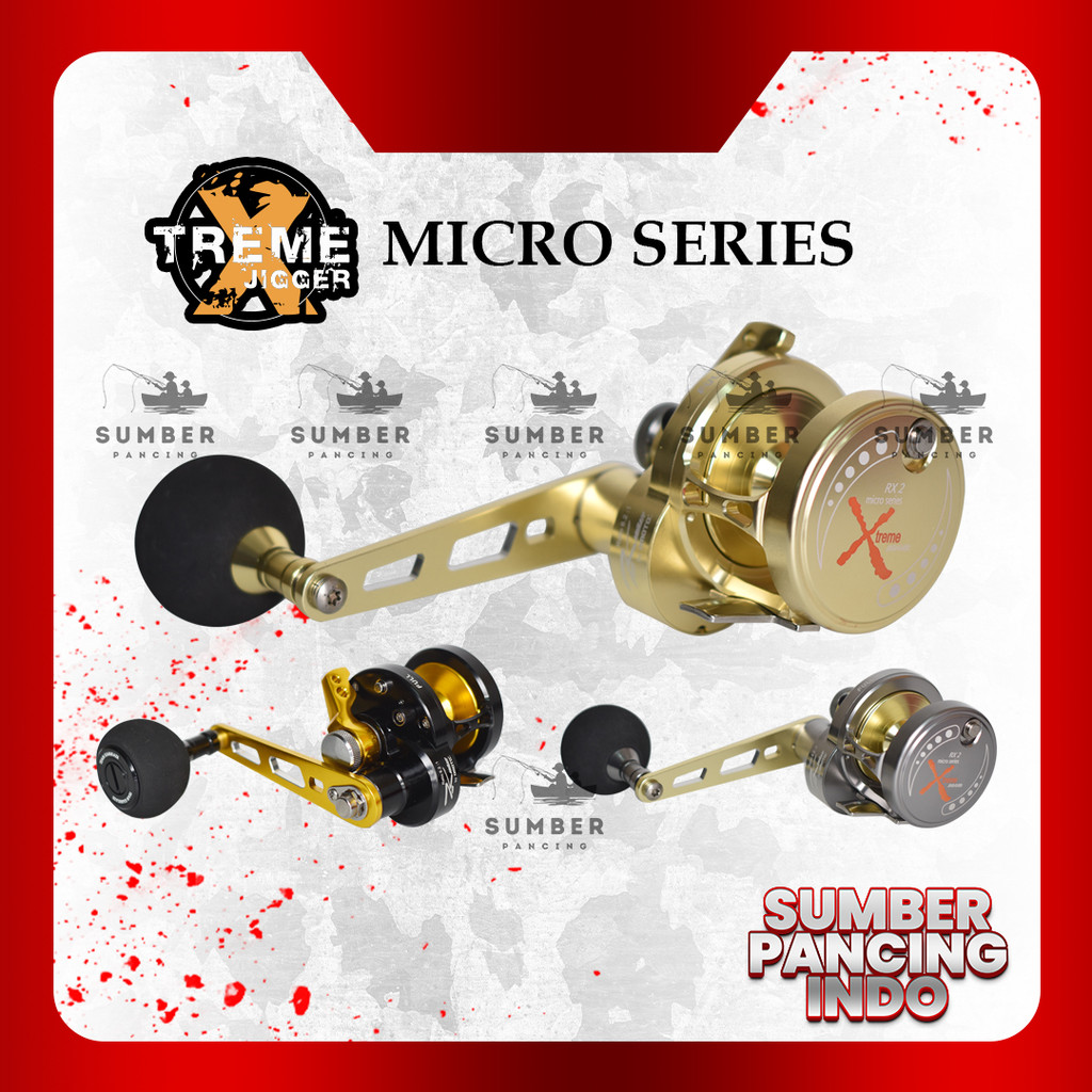 TEAM KAMIKAZE Reel Overhead XTREME JIGGER RX/LX2 Micro Series Machine 6061-T6 Aluminium Frame Handle