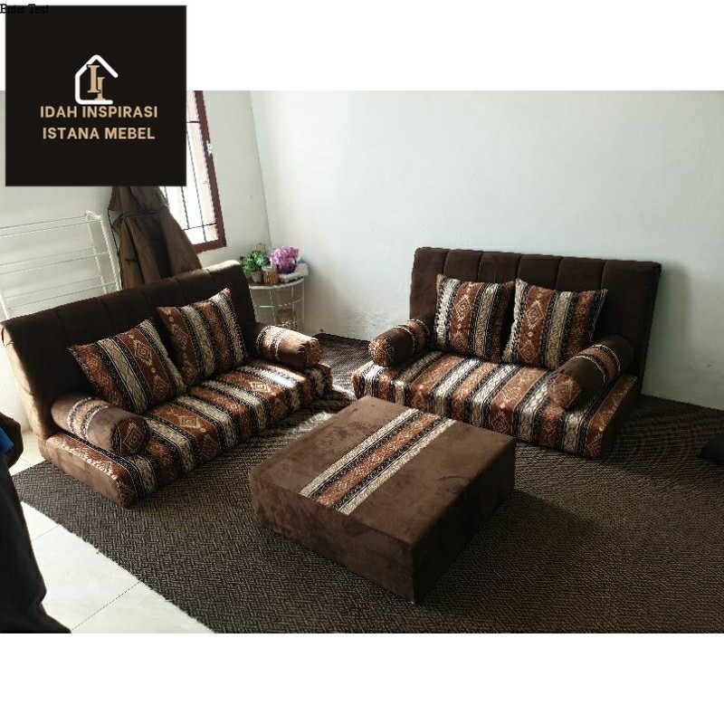 SOFA ARAB MISNAD LESEHAN EKONOMIS 1SET FREE BANTAL (CIMINDI MEUBEL)