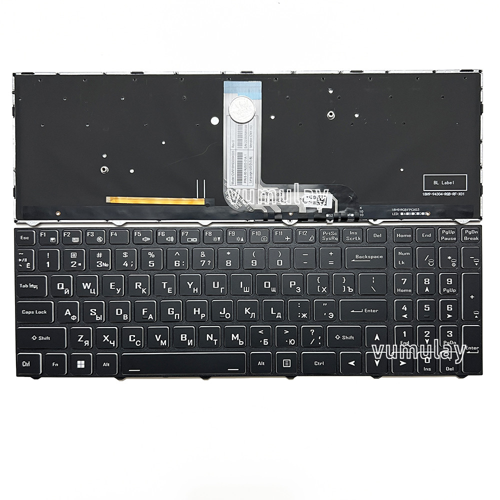 US/Russian RGB Backlit Keyboard for Acer Aspire Lite 15 AL15-51 AL15-51M AL15-51M-55R1 SH15-51 SH15-