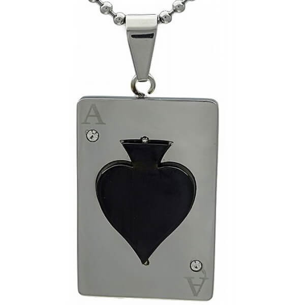 Kalung Ace liontin gaul trendy import steel titanium anti karat