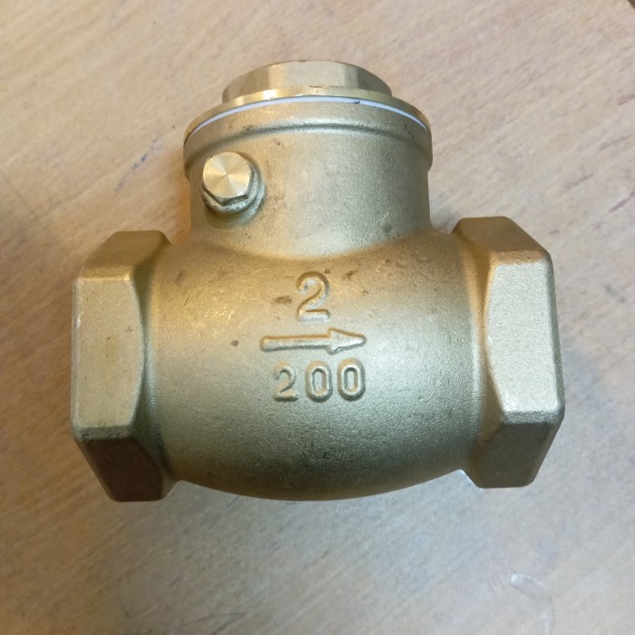 swing check valve 2" kuningan kranz klep tabok 2" inch