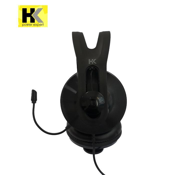HK Headset gaming G18 Headphone Extreme Bass With Mic - Hitam