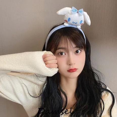 Bando Boneka CARTOON Headband PURPLE MONSTER DOG PACHA PINK BUNNY Halus Lembut Crafty Charm