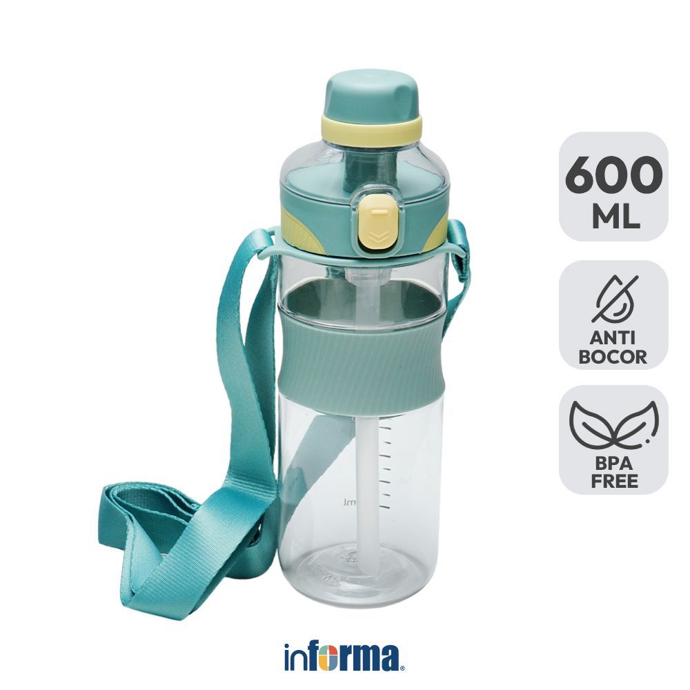 Informa Appetite Polly Botol Minum Tritan 600 ml - Hijau Tumbler Botol Air Tempat Minum Botol Minuma