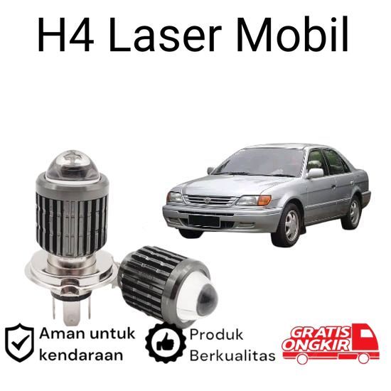 2pcs Lampu Utama LED H4 Laser Putih Mobil Toyota Soluna Koko
