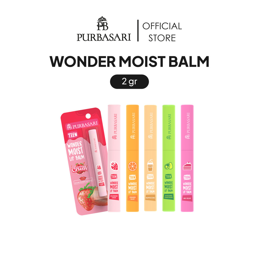 Purbasari Wonder Mois Lip Balm / Pelembab Bibir / Solusi Bibir Kering