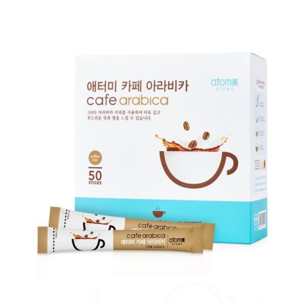 JAMIN MURAH !!!Cafe Arabica kopi Arabica Korea original 50 sachet box Kardus(BISA LANGSUNG ORDER)