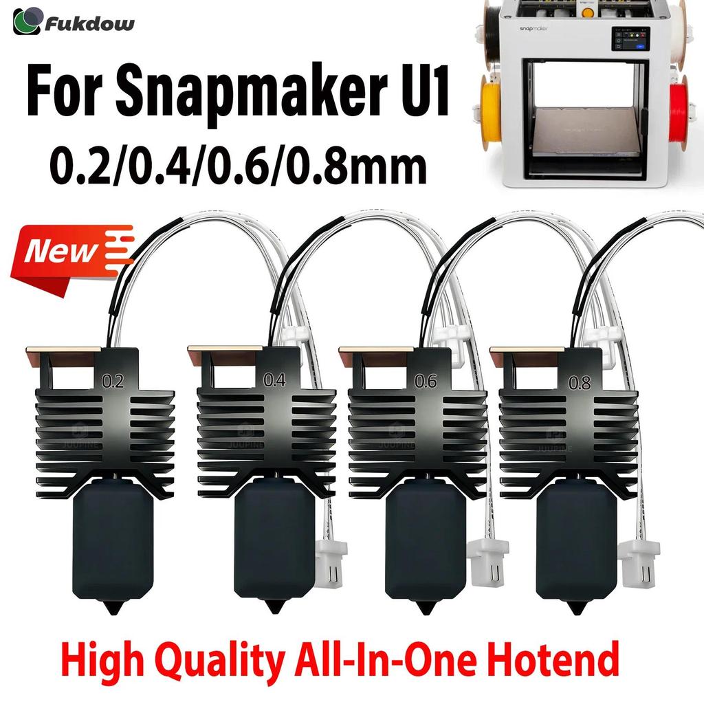 Toolhead Hot End For Snapmaker U1 Pre-talled Thermistor & Ceramic Heating Plate Quick Heating Hotend