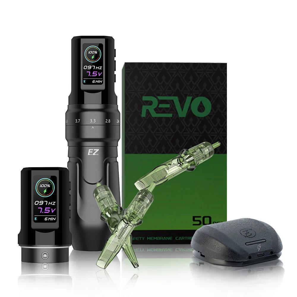 EZ Wireless Footswitch P3 Pro Wireless Battery Tattoo Pen Machine Kits Adjustable Stroke  Rotary Mac