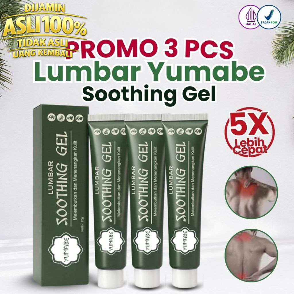 SC - [BPOM] PROMO 3 PCS Lumbar Yumabe Shooting Gel Cream Sakit Punggung Belakang Lumbar Spine Coolin