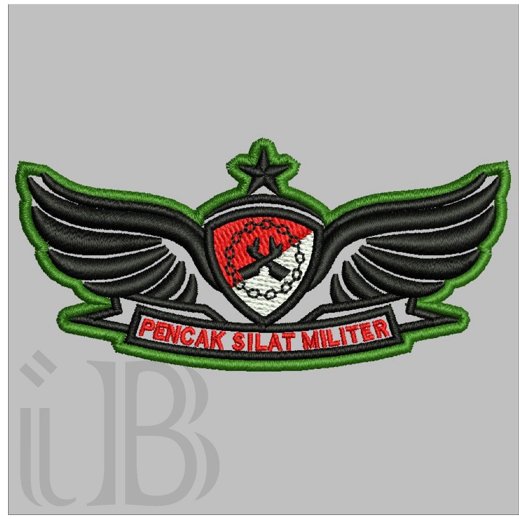 171 BREVET WING PSM PENCAK SILAT MILITER PDL TNI AD PERKERAS MIKA BORDIR EMBROIDERY RBC