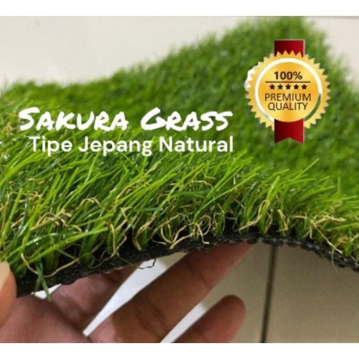 promo GROSIR RUMPUT SINTETIS UKURAN 100X200 CM TIPE JEPANG KETEBALAN 30 MM