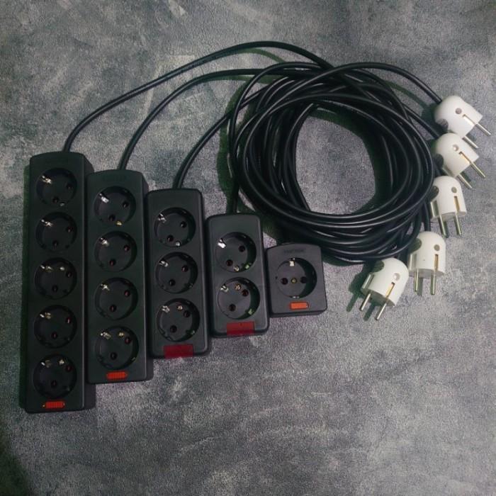 KABEL ROLL COLOKAN LISTRIK STOP KONTAK LUBANG 1 LUBANG 2 LUBANG 3 LUBANG 4 LUBANG 5 PANJANG KABEL 1M