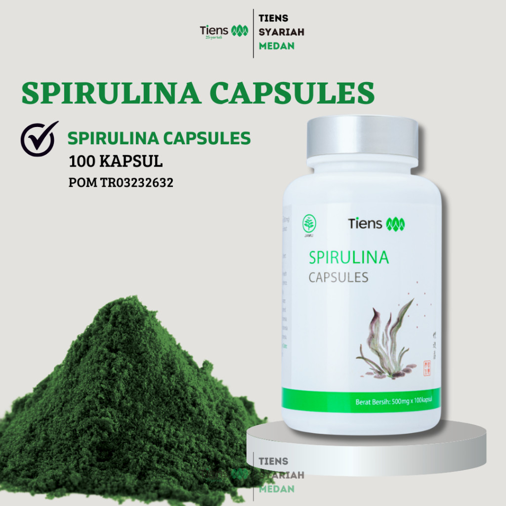 Tiens Spirulina Original – Masker Wajah Jerawat dan Pemutih Kulit Suplemen Herbal