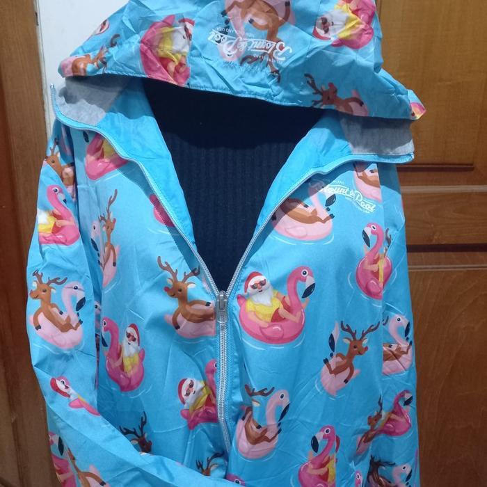 Jaket Wanita Gowes Bahan Kaos Import - Hitam