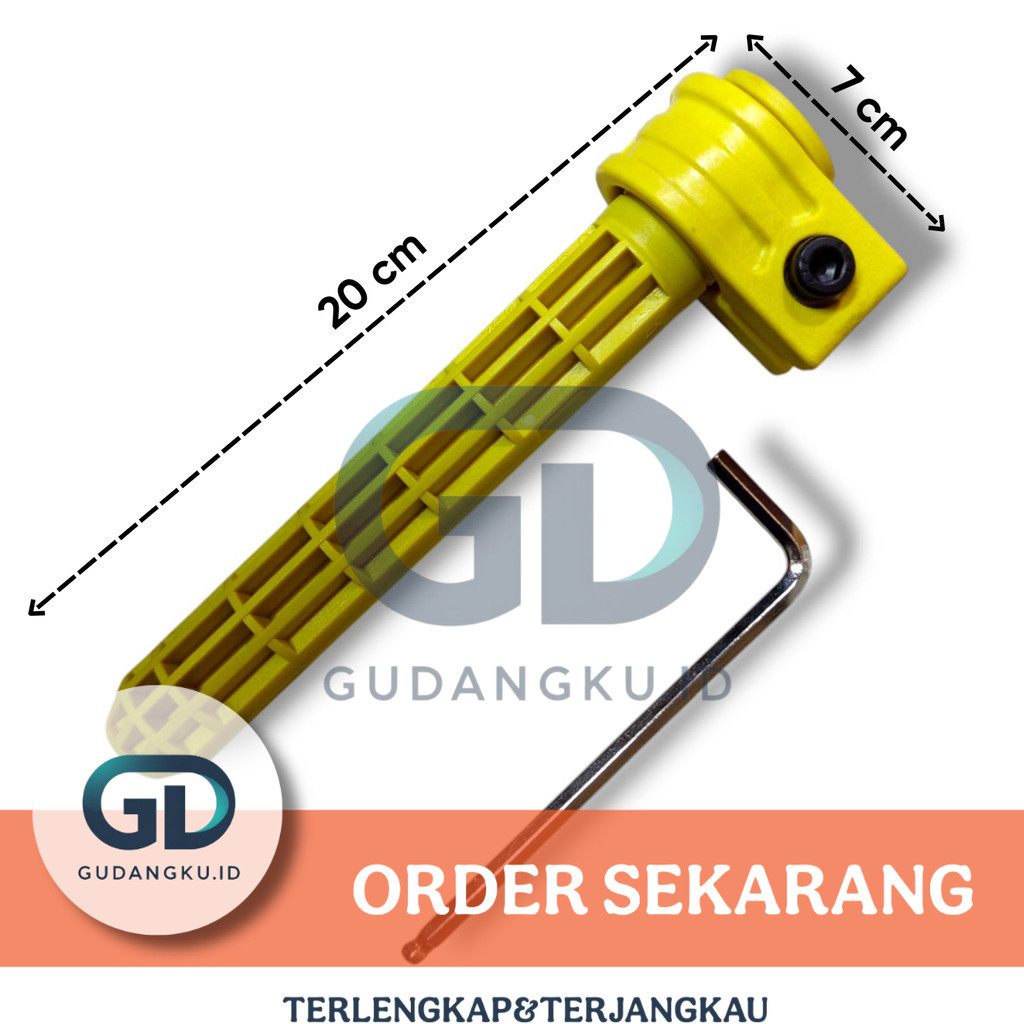 HOLDER KLEM FIBER EGREK SAWIT KUNING + KUNCI L (GUDANGKU.ID)